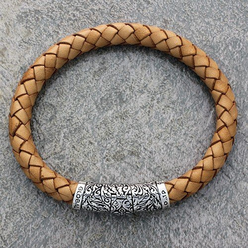 ZOCALO(ソカロ) ブレイデッド・レザーブレス(シルバー925製) ZZBLS0018