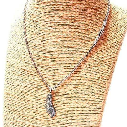 ZOCALO (ソカロ) フェニックス・テイルフェザー ペンダントSS・ブルーダイヤモンド ZZPDG-0077BDIA