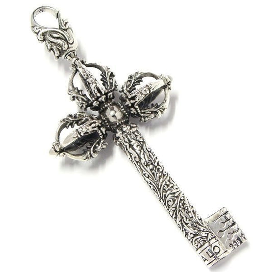 ZOCALO (ソカロ) チベタン・ドラゴン・ダブルドージェ・キー・ペンダント (シルバー925製) ZZPDS-0071A