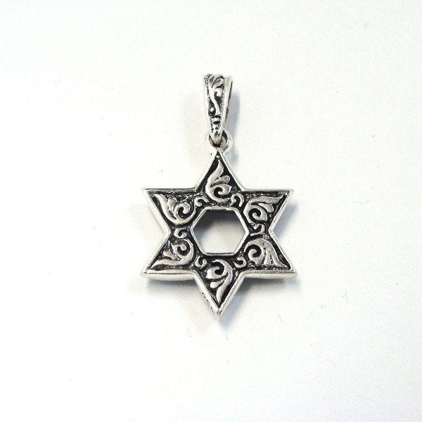 ZOCALO (ソカロ) ジューイッシュ・スター・ペンダントS・ブラックCZ (シルバー950製) ZZPDG-0003BKCZ