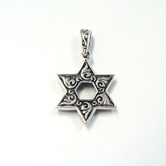 ZOCALO (ソカロ) ジューイッシュ・スター・ペンダントS・ブラックCZ (シルバー950製) ZZPDG-0003BKCZ