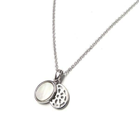 オーバルプレート シェルネックレス P8170 MOP