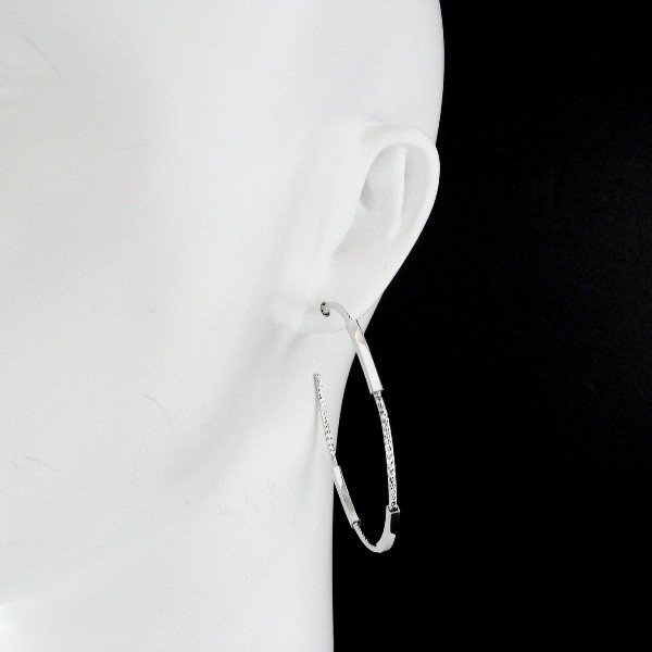 カットサークル シルバーラージピアスイタリア:FRABOSO(フラボッソ)OR09963BC RH Cut Circle Silver Large Pierce Italy: FRABOSO OR09963BC RH