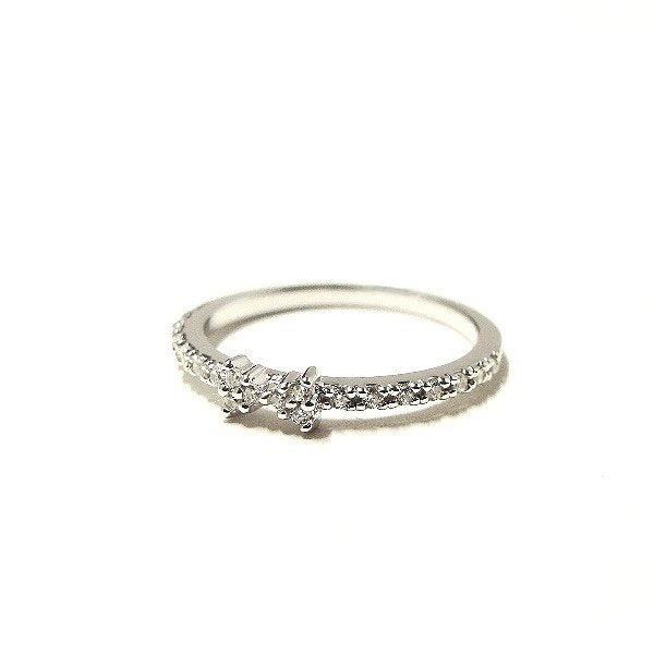 ハーフエタニティーリボンピンキーリング R9332