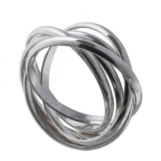 エレノアジュエリー/Elenore Jewelry 5連結シルバーリング ELR0009