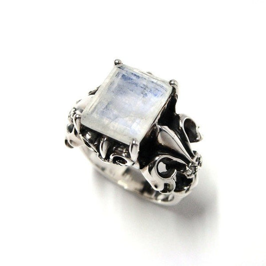 ZOCALO ソカロ フルールド リスリング レインボー ムーンストーン (シルバー950製) zzrg-0015rms