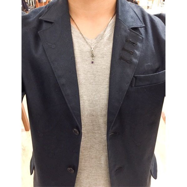 ZOCALO (ソカロ) ジュエルド・ローズ ・ペンダントトップ・アメジスト (シルバー950製) ZZTPDG-0428AM