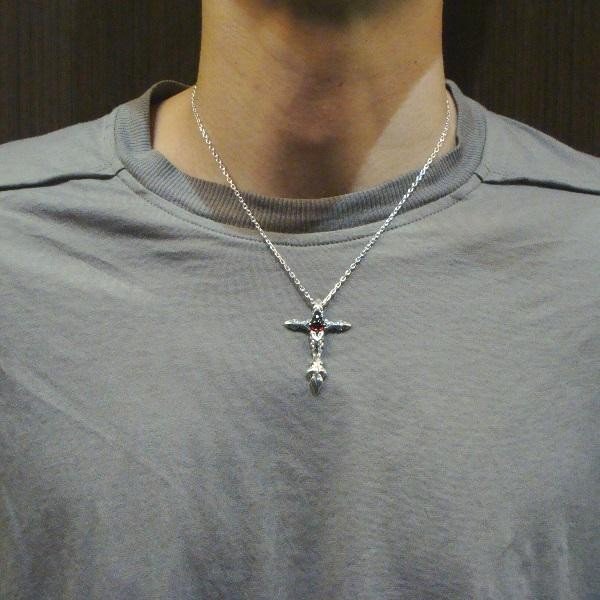 STRANGE FREAK DESIGNS ストレンジフリークデザインス レクソアSペンダント ガーネット P-083