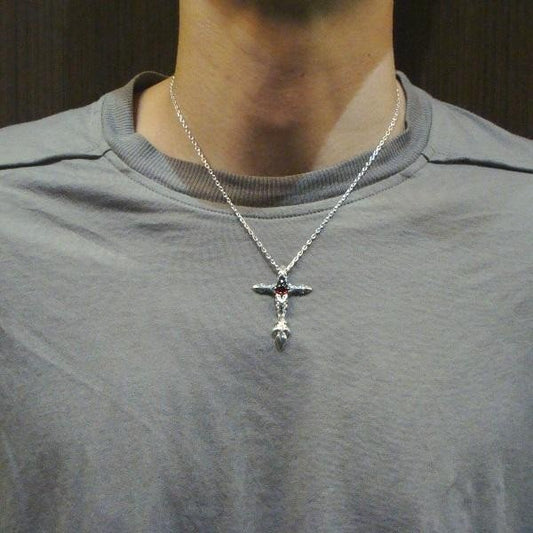 STRANGE FREAK DESIGNS ストレンジフリークデザインス レクソアSペンダント ガーネット P-083