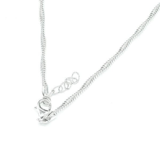 ウエーブ シルバーチョーカー イタリア製 MZSK3