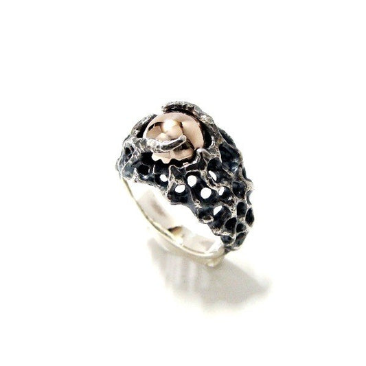 STRANGE FREAK DESIGNS ストレンジフリークデザインス ハイデラ リング(ピンクシルバーコア)R-077-PSV