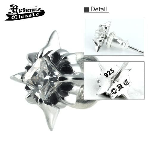 RAYピアスWH 片耳分 Artemis Classic アルテミスクラシック (シルバー925製) ace0088