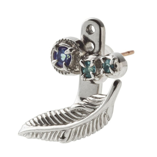 フェザーイヤージャケットピアス/片耳分/ Artemis Classic/アルテミスクラシック (シルバー925製) ace0150