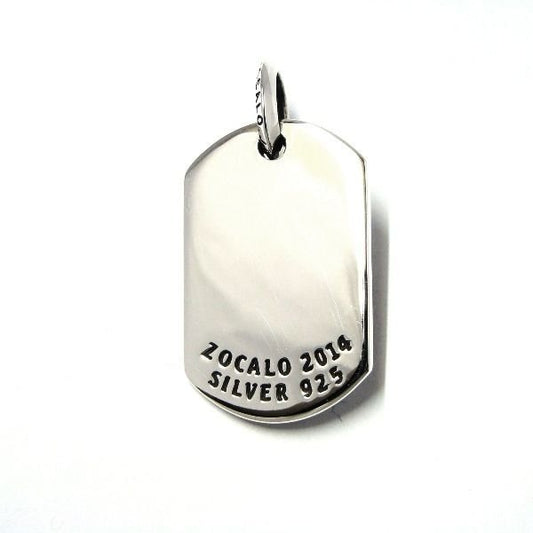 ZOCALO (ソカロ) ガネーシャ・ドックタグ・ペンダント (シルバー925製) ZZPDS0074