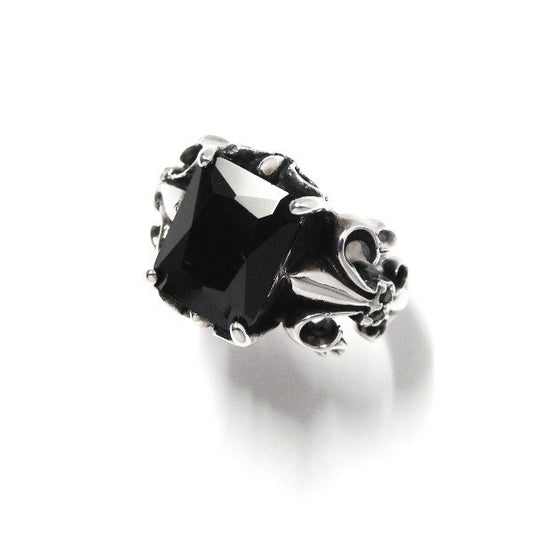 ZOCALO ソカロ フルール ド リス リングBCZ (シルバー950製) ZZRG-0015BKCZ