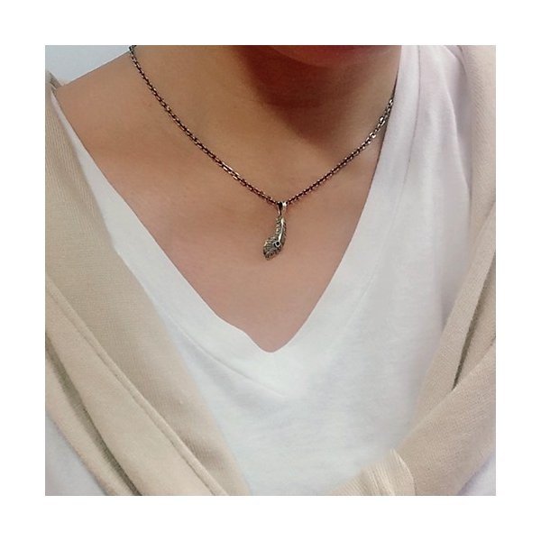 ZOCALO (ソカロ) フェニックス・テイルフェザー・チャーム・ホワイトジルコニア ZZPDg-0078WCZ