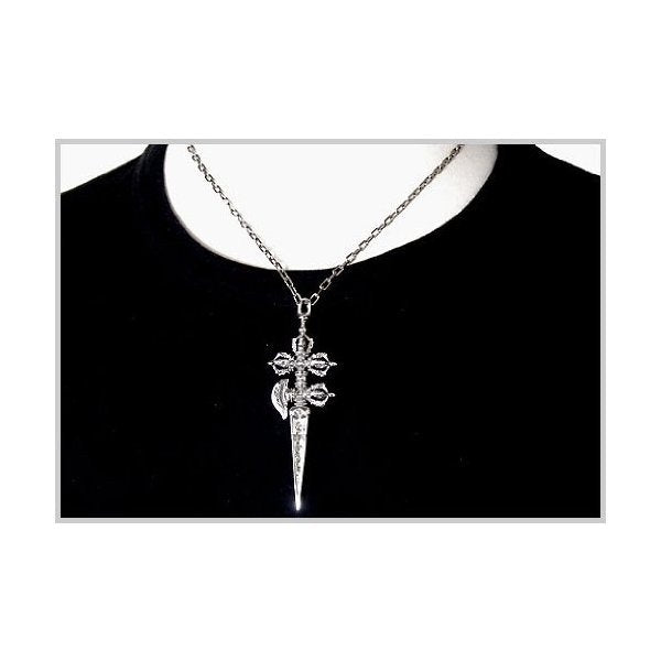 ZOCALO(ソカロ) ジュエルド・スモール・バード・ダブル・カルティカ・ダガー・ドージェ ブルームーンストーン/ガーネット (シルバー950製) ZZPDG0009