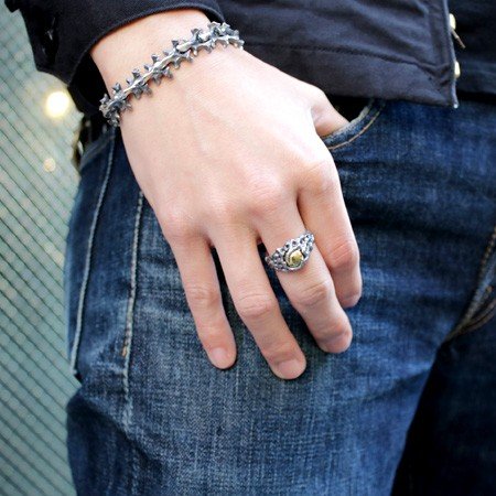 STRANGE FREAK DESIGNS ストレンジフリークデザインス ハイデラ リング(ピンクシルバーコア)R-077-PSV