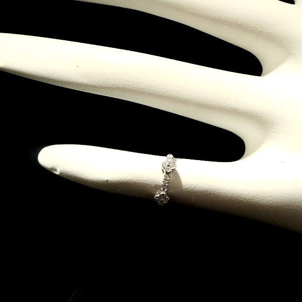 キュービックジルコニア ピンキーリング R7114