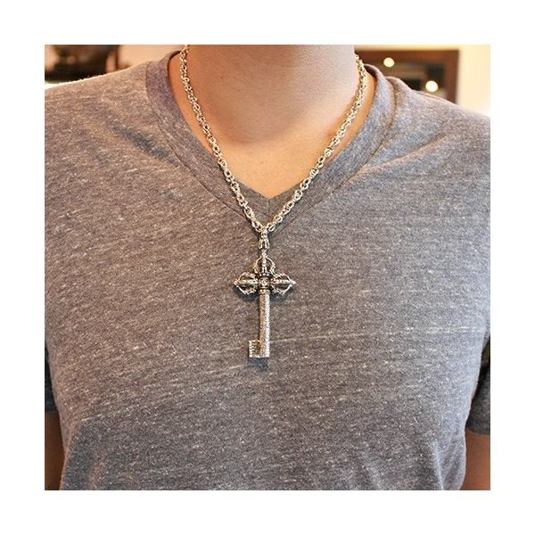 ZOCALO (ソカロ) チベタン・ドラゴン・ダブルドージェ・キー・ペンダント (シルバー925製) ZZPDS-0071A