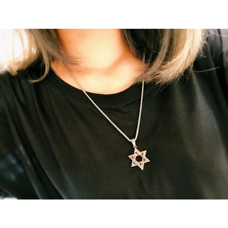 ZOCALO(ソカロ) ジューイッシュ・スター・ペンダントS・ホワイトCZ (シルバー950製) ZZPDG-0003WCZ