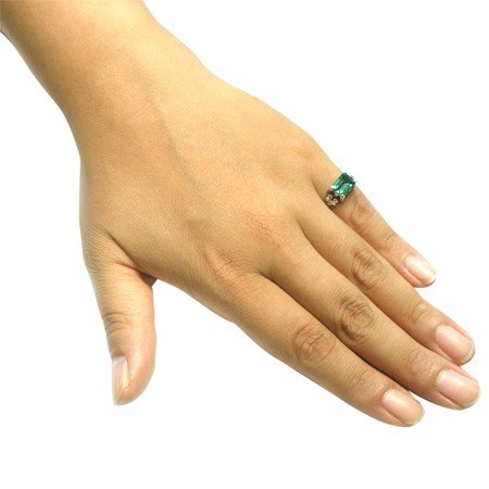 ZOCALO ソカロ イスラミック・スクエア・リングS・グリーンクオーツ (シルバー950製) ZZTRG-0476GQ