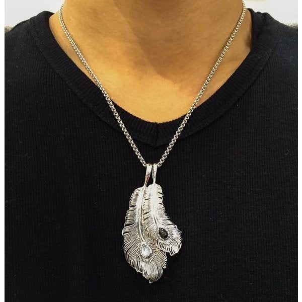 ZOCALO (ソカロ) フェニックス・テイル・フェザー ペンダントS・ブラックスター (シルバー925製) ZZPDG0054BS