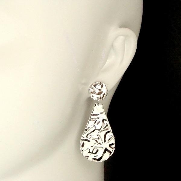 シルバープレート ティアドロップ ピアス P29802 RD