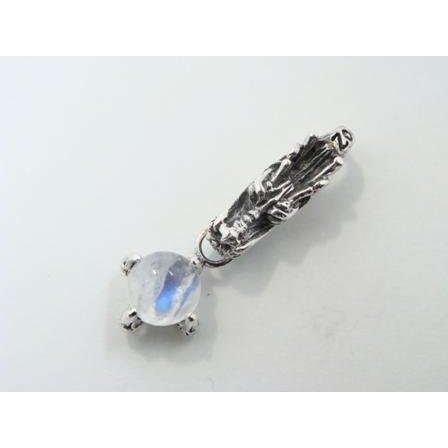 ZOCALO (ソカロ) ドラゴン・クロウ・チャーム・レインボームーン・ストーン (シルバー925製) ZZPDG-0042RMS