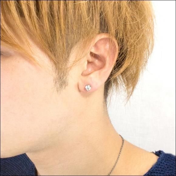 フローラルスタッドCL/片耳分/アルテミスキングス/ARTEMIS KINGS (シルバー925製) ake0066