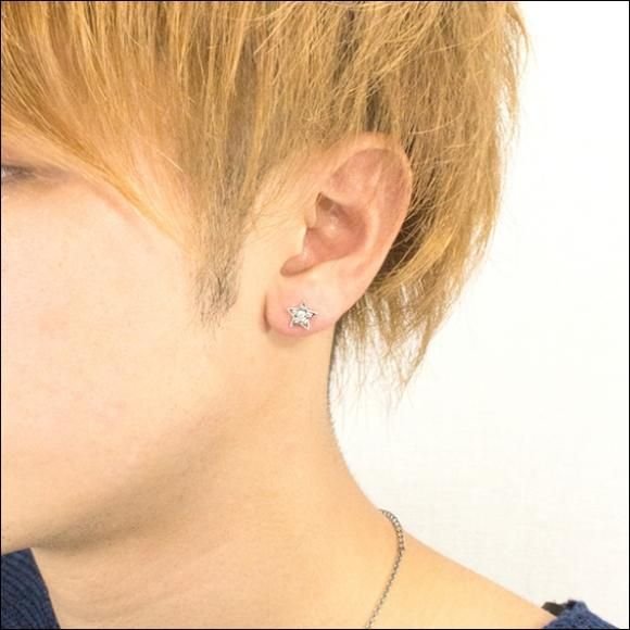 ブリリアントスタースタッド/片耳分/アルテミスキングス/ARTEMIS KINGS (シルバー925製) ake0068