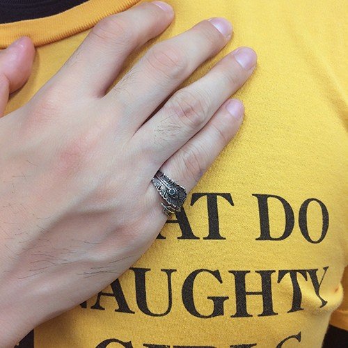 ZOCALO ソカロ フェニックス・テイルフェザー・リング・ホワイトジルコニア