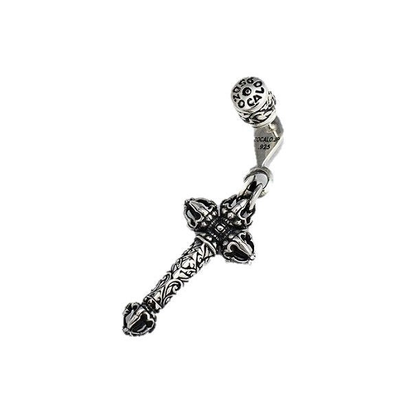 ZOCALO (ソカロ) クラウン・ドージェ・クロス・ピアス CROWN DORJE CROSS STUD ZZES-0028