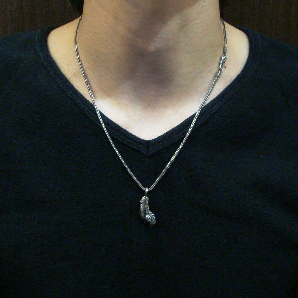 ZOCALO (ソカロ) フェニックス・テイルフェザー ペンダントSS・ホワイトジルコニア ZZPDG-0077WCZ