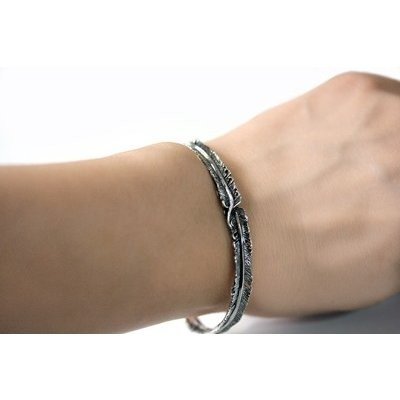 ZOCALO (ソカロ) フェニックス・フェザー・バングルS (シルバー925製) ZZBAS-0006