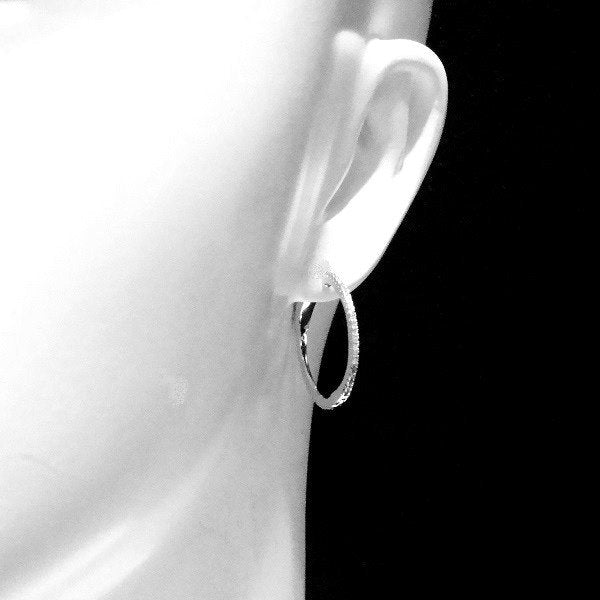 フルエタニティー フープシルバー ピアス 中折れタイプ(スモール)E10717-SS RH
