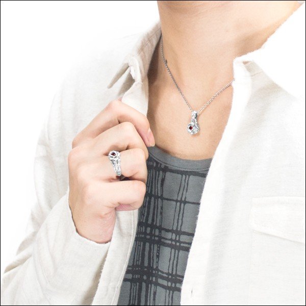 クリムゾンローズリング/アルテミスキングス/ARTEMIS KINGS (シルバー925製) akr0034