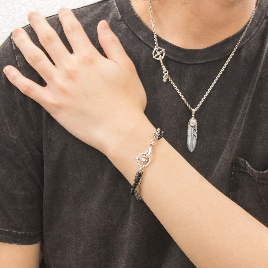 ブラックスピネル3連ブレスレット/ Artemis Classic/アルテミスクラシック(シルバー925製) acb0102