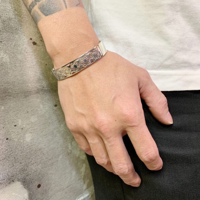 KANAME カナメ 麻の葉 / Asanoha 和柄アクセサリー バングル