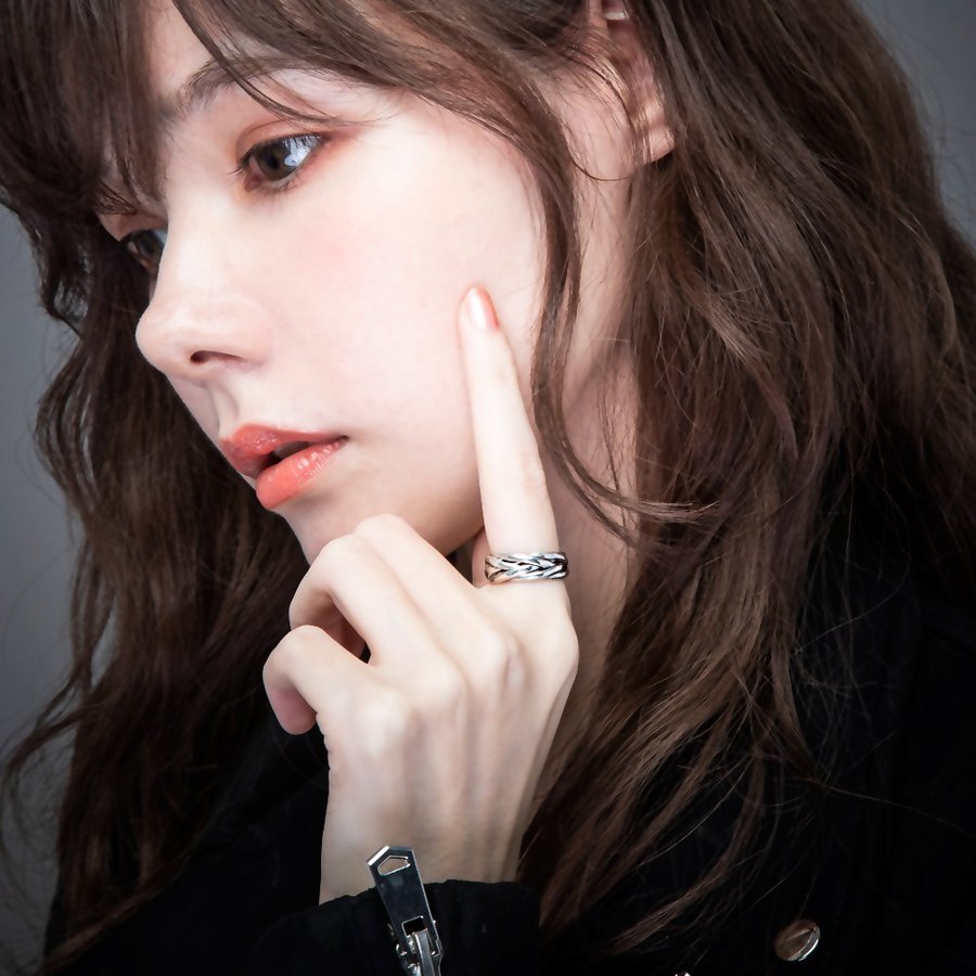 エレノアジュエリー/Elenore Jewelry 編み込みシルバーリング ELR0028