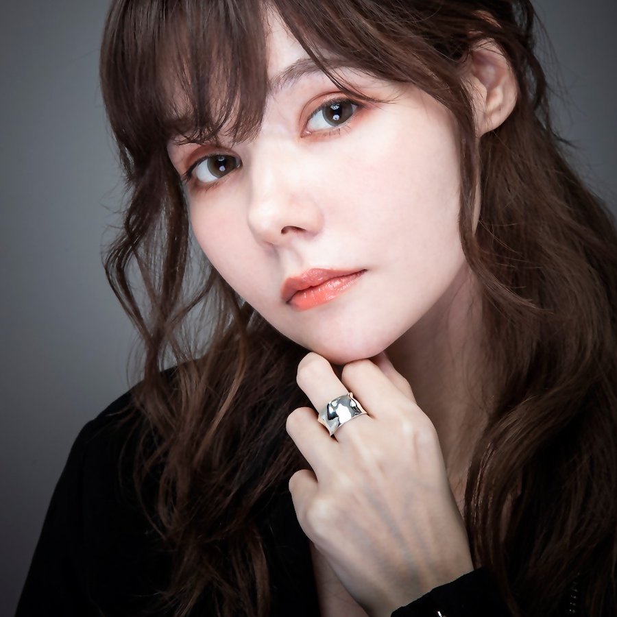 エレノアジュエリー/Elenore Jewelry 平打ちしわ加工シルバーリング ELR0010