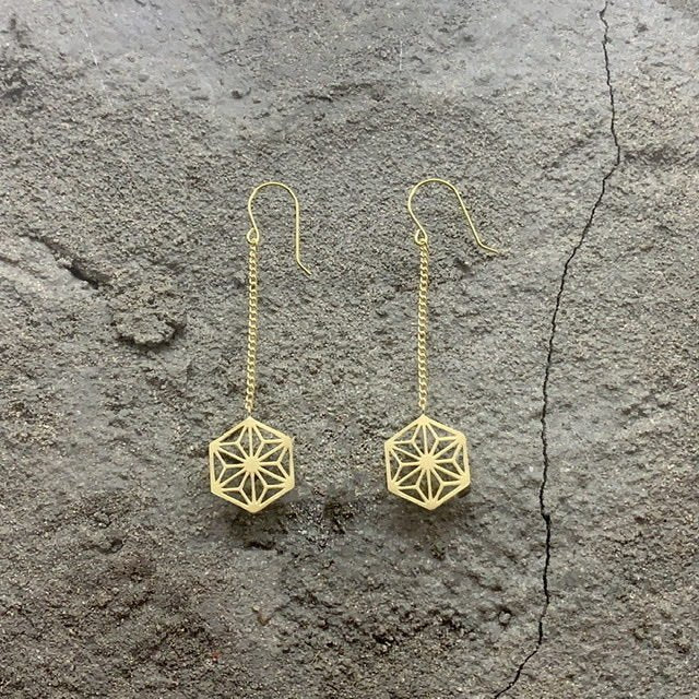 KANAME カナメ 麻の葉 / Asanoha / 2p和柄アクセサリー