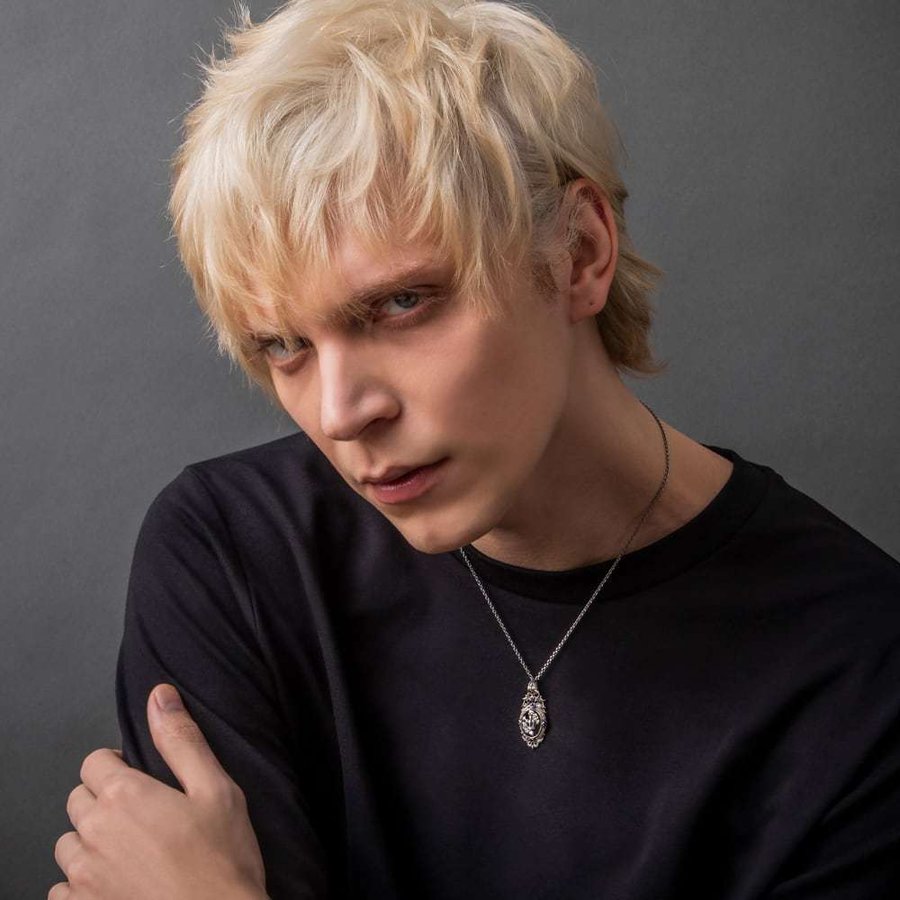 黒薔薇ペンダント ACP0141 Black rose pendant シルバーアクセサリー Silver jewelry