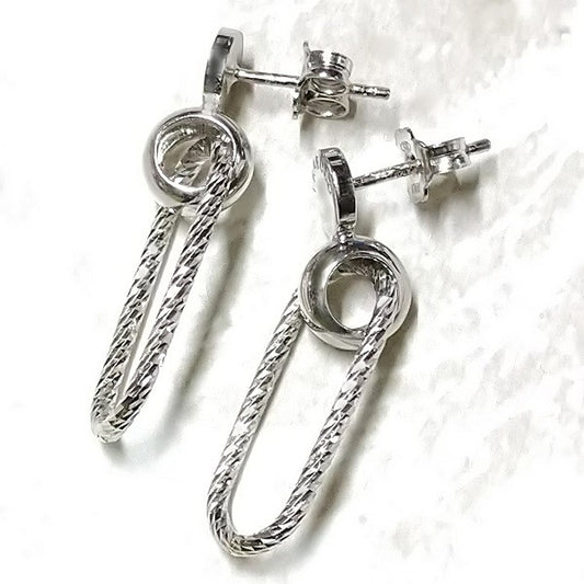 シルバーオーバルピアス FRABOSO(フラボッソ):イタリア製《Made in Italy》Silver Oval Pierce FRABOSO: Made in Italy << Made in Italy >>