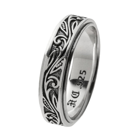 アルテミスクラシック Artemis Classic トロピカルフローラルリング メンズ シルバーリング ACR0281 Tropical floral ring men's silver ring