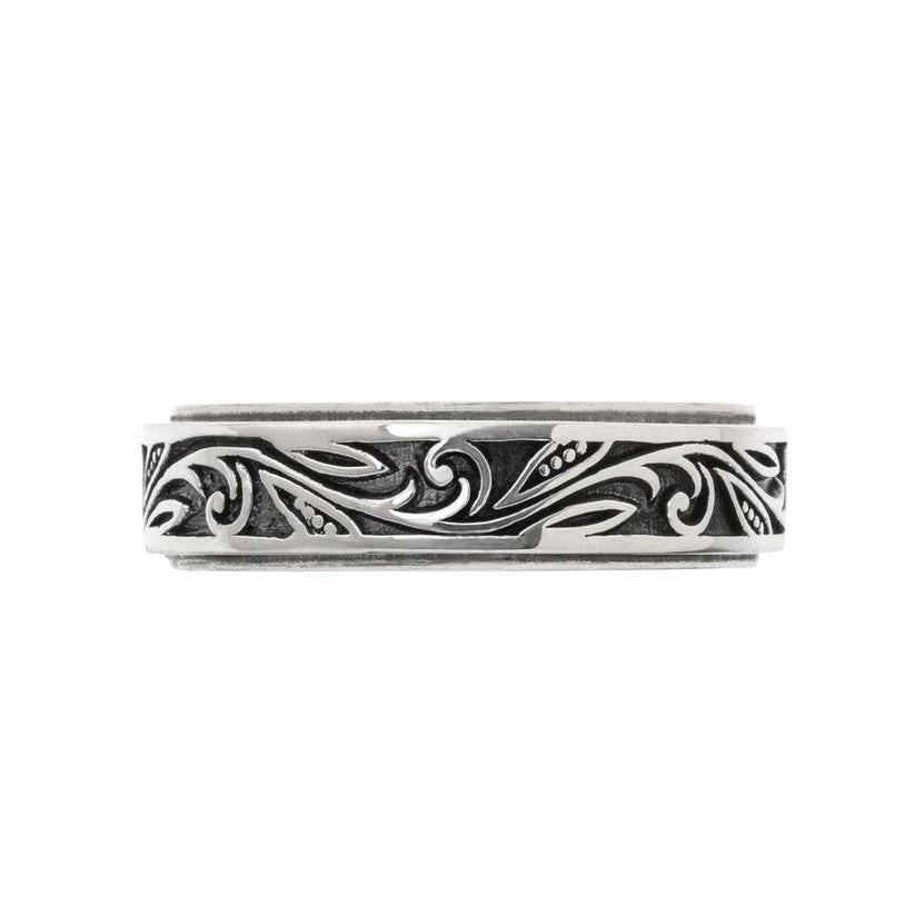 アルテミスクラシック Artemis Classic トロピカルフローラルリング メンズ シルバーリング ACR0281 Tropical floral ring men's silver ring