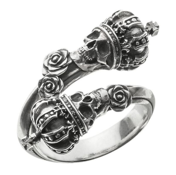 アルテミスキングス ARTEMISKINGS ツインスカルクラウンリング 指輪 AKR0079