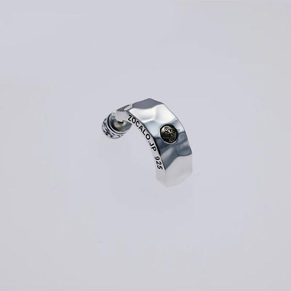 ZOCALO (ソカロ) 槌目 フープ ピアス ダブル ドージェ Hammered Texture Hoop Earring Double Dorje