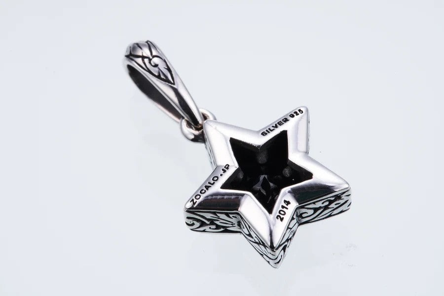 ZOCALO ソカロ ジュエルド アイビー スター ペンダント(ブラックCZ) Jeweled Ivy Star Pendant(BlackCZ)