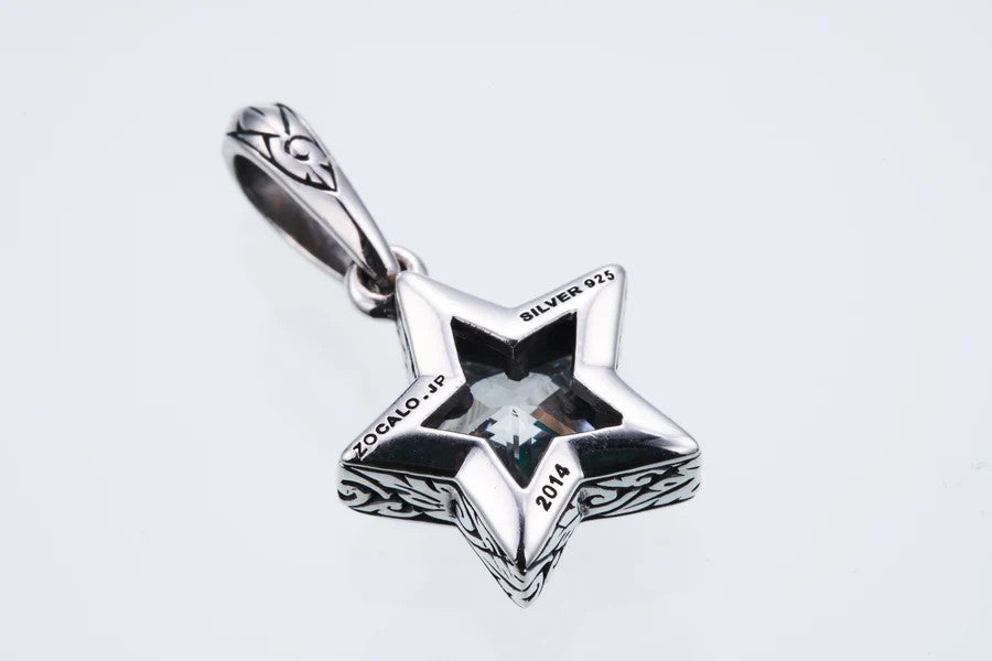 ZOCALO ソカロ ジュエルド アイビー スター ペンダント(ホワイトCZ) Jeweled Ivy Star Pendant(White CZ)